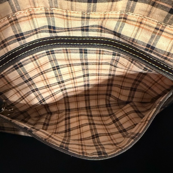 Levenger Dark BROWN Leather Expandable Laptop Messenger Bag Fits 16 In Computer - Picture 8 of 16